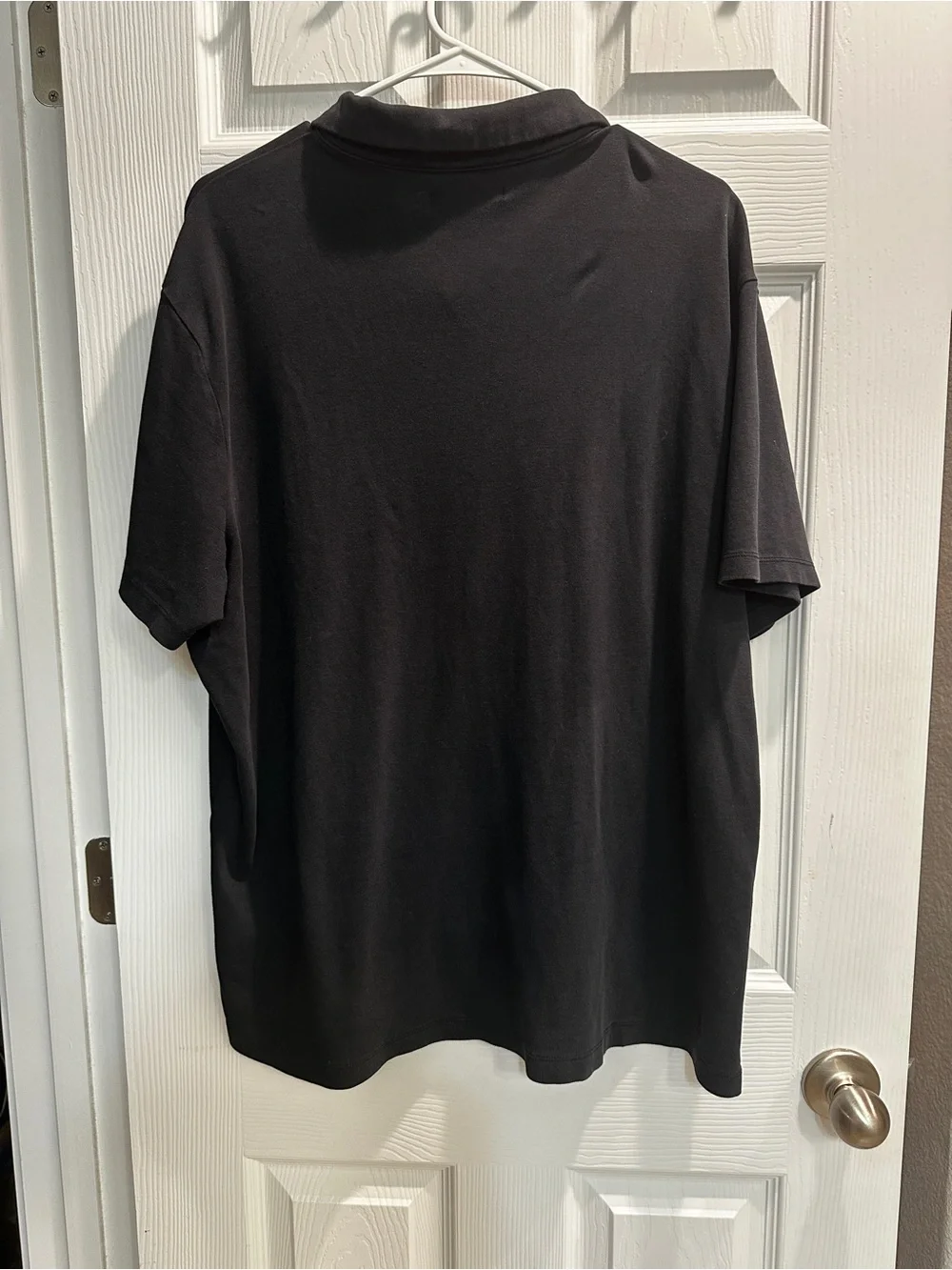 Banana Republic Men's Black Short-Sleeve Polo